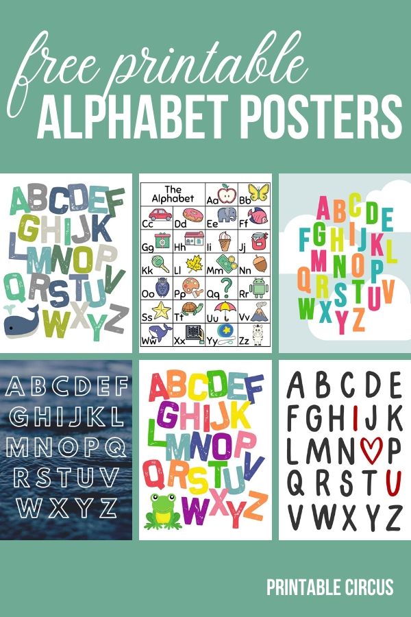 FREE Printable Alphabet Wall Art & Posters Printable Circus