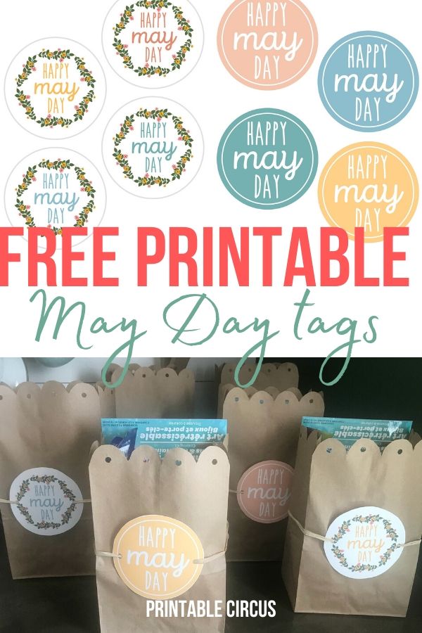 Grab these FREE May Day printable tags - they're in a handy PDF that you can print right away. Attach these gift tags to May Day baskets, flowers, or gift bags.